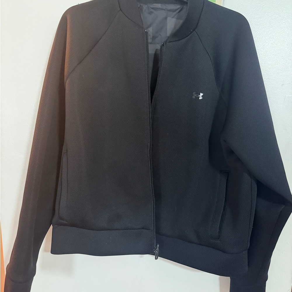 Under Armour Black Reversible Bomber Jacket
